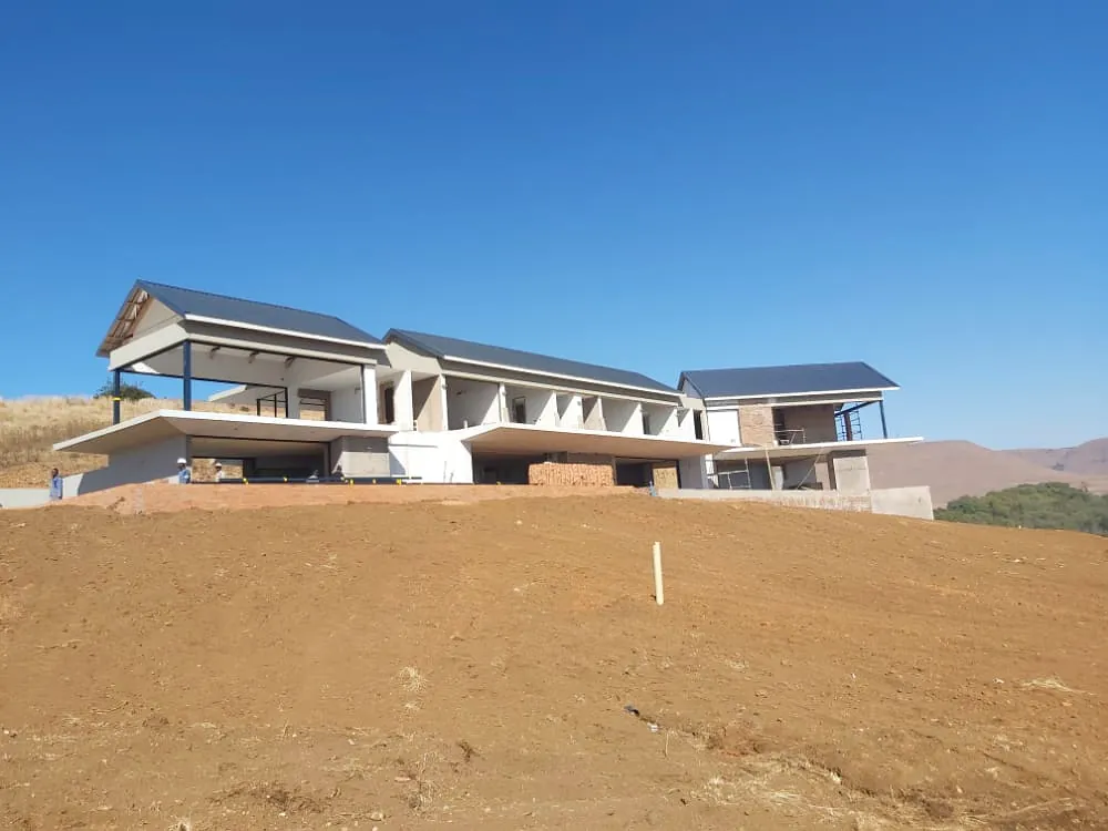 New sheeted roof installed on a residential home during construction